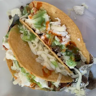 crispy tacos (Steak & Al Pastor)