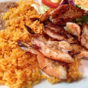 Camarones a la plancha