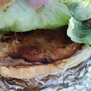 torta con milanesa de pollo (Mexican breaded chicken sub)