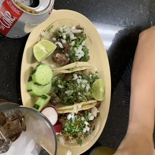 Cow tongue taco