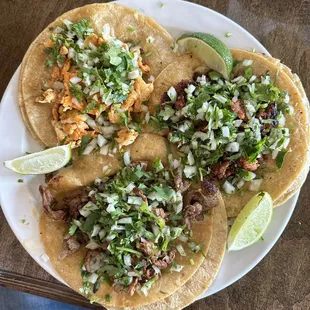 The Street Tacos are amazing!!! Plenty of veggies and perfectly seasoned meat. Second day in a row eating here