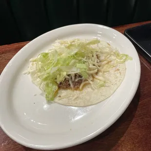 Beef taco
