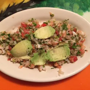 Shrimp Ceviche.