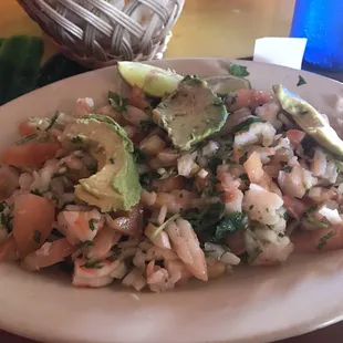 Delicious and fresh civeché. I ate with chips and also without and it was amazing.