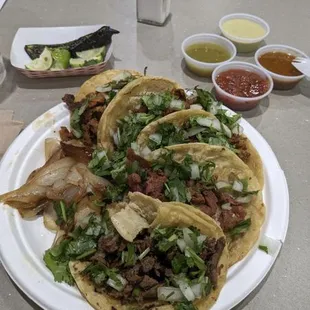 Mixed taco plate