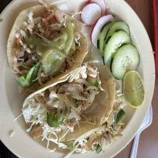 Grilled fish tacos