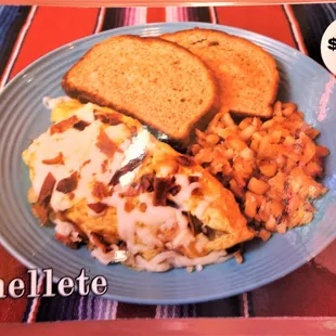 Omellete $7.40
