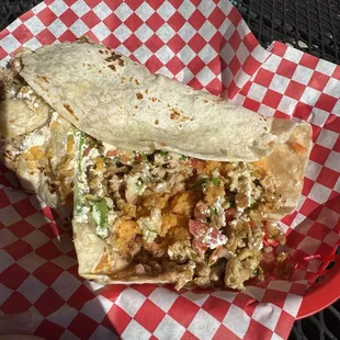 Chicken burrito