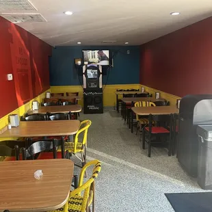 The small dining area