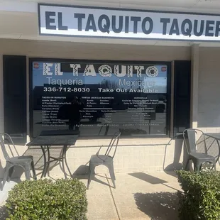 Store front. Opens at 10 AM