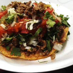 Carne Asada Tostada -