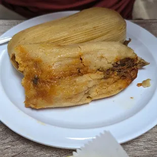 a plate of food with a fork