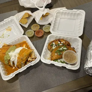Buche wet burrito, lamb NEW QUESABIRRIA, and cabeza super burrito