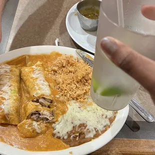 36. Enchilada Roja Dinner