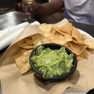 Guacamole and chips