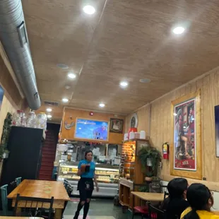 Inside of the restaurant