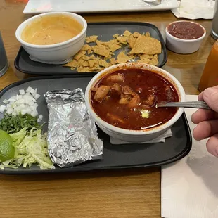 Cup of Pozole soup