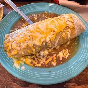 California Burrito with Salsa Verde