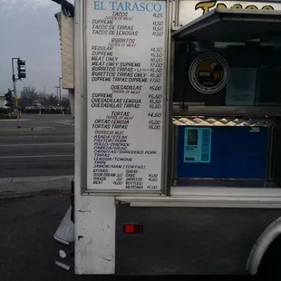 Updated menu