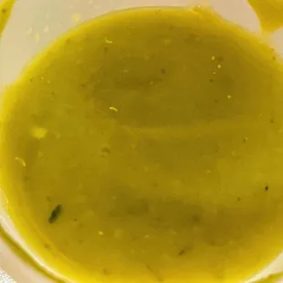 The mild green sauce
