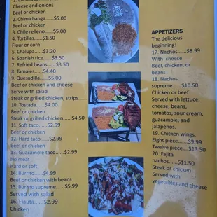 Menu page 2