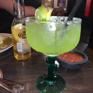 Midori margarita with Heradura blanco instead of the house tequila