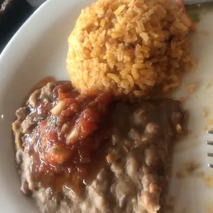 Beans and rice.