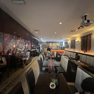 the interior of a restaurant