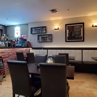 the interior of a restaurant