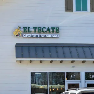 the front of the restaurant