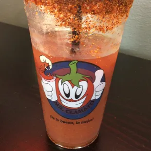 Right behind Mr. Clamato