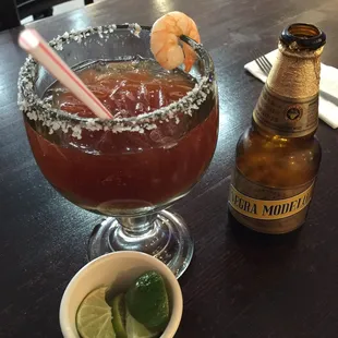 This Michelada is very good