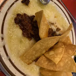 Queso Fundido with chorizo