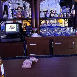 Giant margarita glasses, I know the picture doesn't do it justice, but really big.