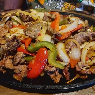 Steak fajitas