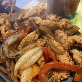 Fajitas. For one but the size of 3.