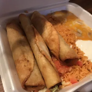 Beef Taquitos area great!