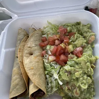 2 Taquitos with Guacamole