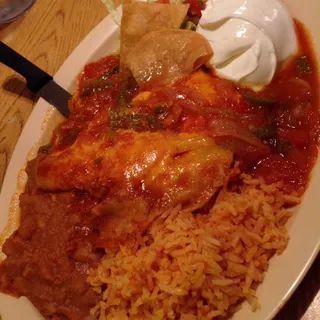2 Enchiladas in Ranchera Sauce Dinner