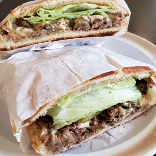 Carne asada torta.  Get it!  Carne Asada Torta