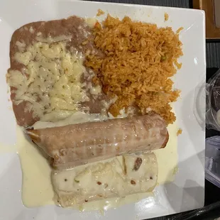 Chimachanga and Enchilada