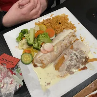 Chimachanga and Tamale