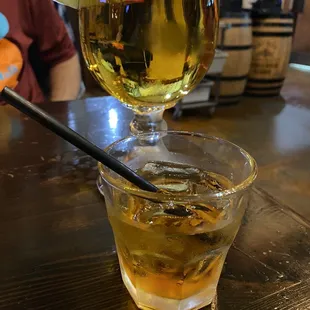 Happy hour fireball cinnamon whiskey and draft beer  1/2023