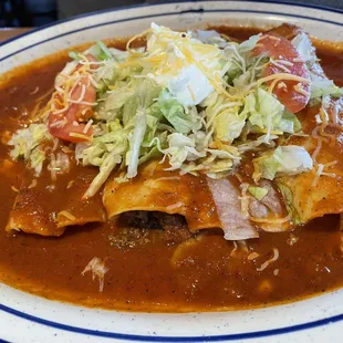 Enchiladas Suprime 4 different fillings