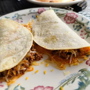 two quesadillas