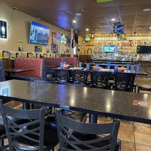 Lots of seating and booths