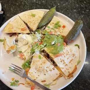 Carne asade quesadilla