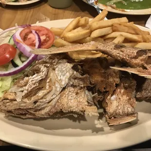 Huachinango frito