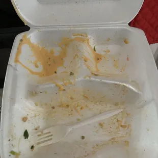 I literally cleaned the plate. The food is delicious.