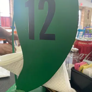 Table number